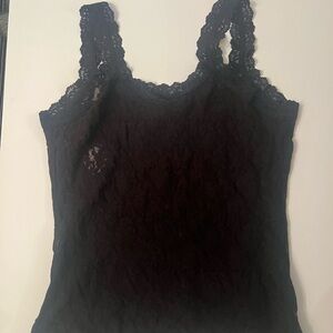 Hanky Panky Black Fitted Sleeveless Camisole